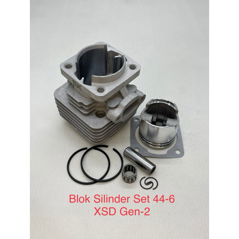 Blok Seher Piston XSD Gen-2 44-6 (44mm) Mini Gp - Mini Trail - Mini ATV 50cc 2Tak Mesin Tarik