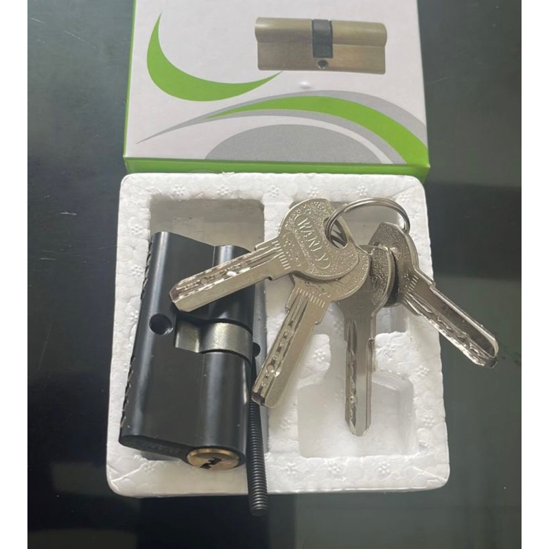 SILINDER KUNCI BESAR WANLY HITAM 60MM