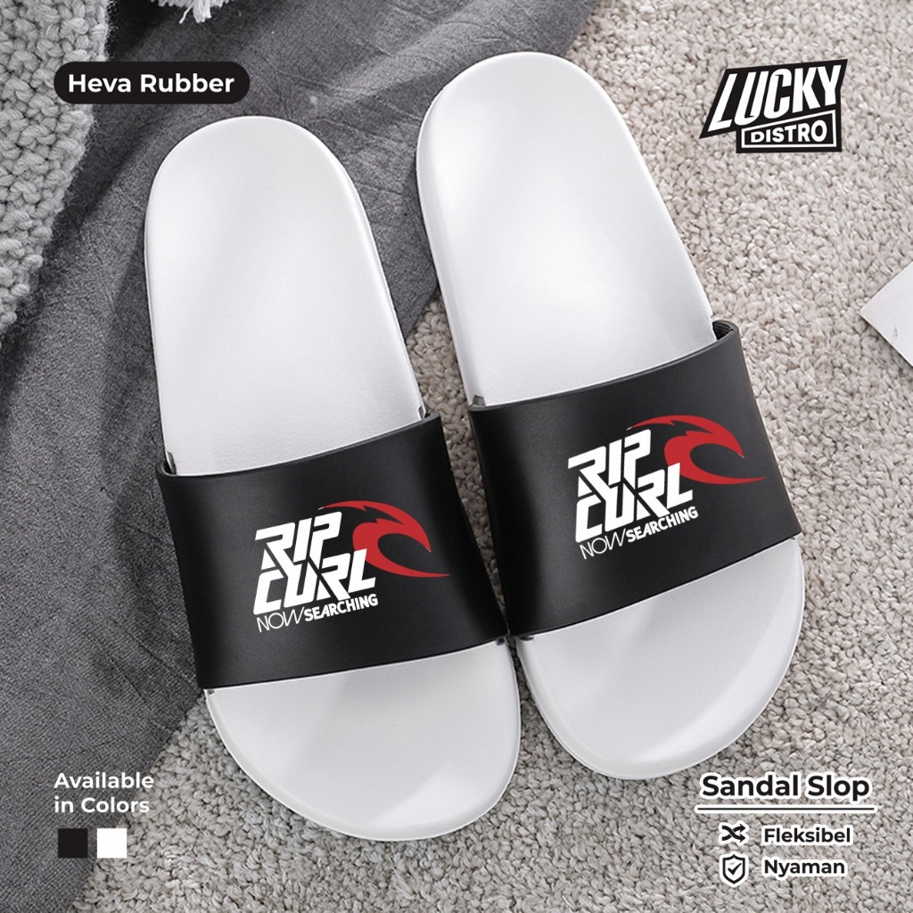 Sandal Slide Karet Anti Air Pria Wanita Design Simple Sandal Rumah Kekinian