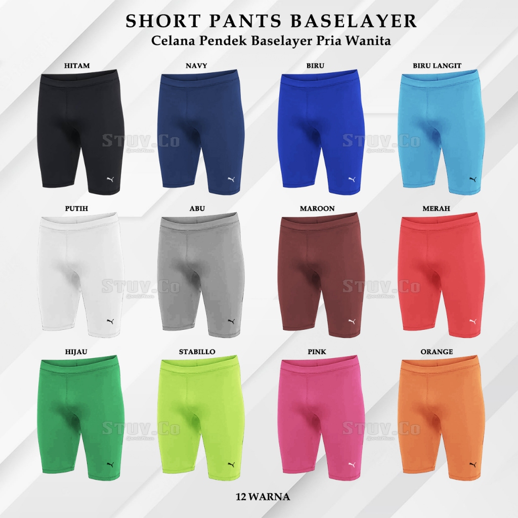 DALEMAN CELANA BASELAYER PENDEK STRECT STRIT OLAHRAGA PRIA WANITA