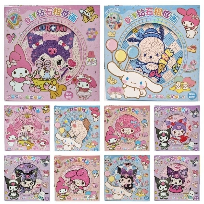 

DIY Diamond Painting Sanrio + Bingkai Bulat Kreativitas Kreatif Kid Anak Mainan Kids