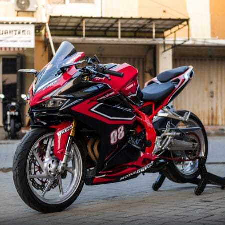 Decal CBR 250 RR – merah hitam vhani