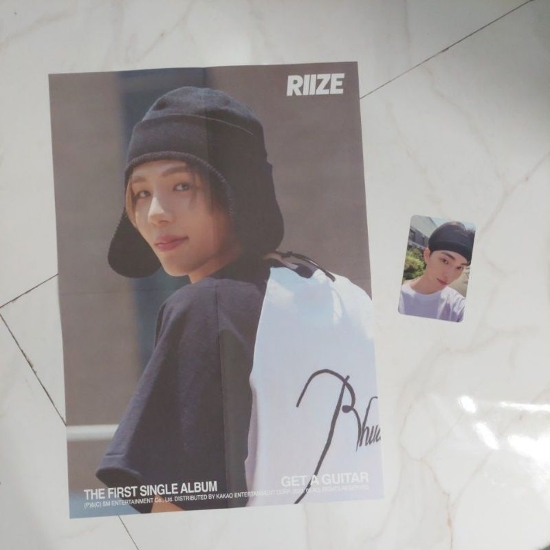 (NEW) PC PHOTOCARD SEUNGHAN & MINI POSTER SHOTARO REALISE VERSION RIIZE ALBUM