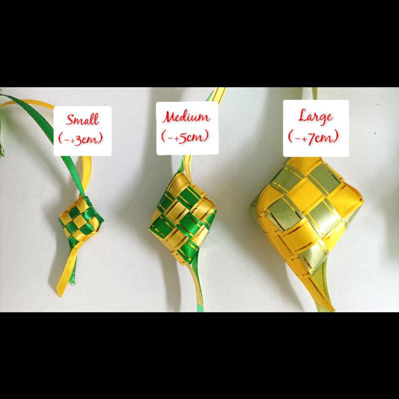 

KETUPAT PITA JEPANG -+5CM PERLUSIN (12PCS)