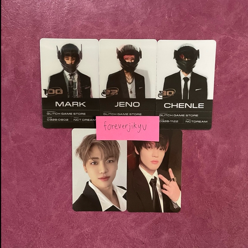 [READY] NCT DREAM GLITCH MODE SCRATCH VERSION PHOTOCARD PC LENTICULAR CARD OFFICIAL MARK JENO JAEMIN