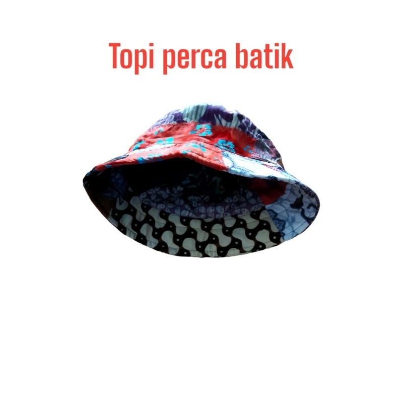 topi bucket batik perca