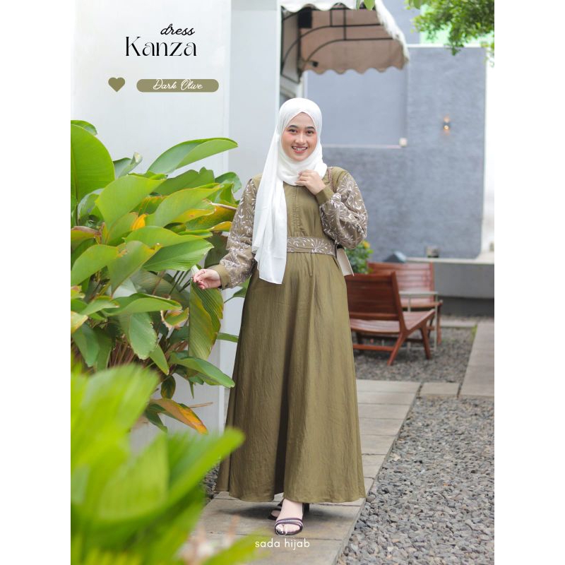 KANZA DRESS ORI SADA HIJAB MATT POLO LINEN MIX TILLE