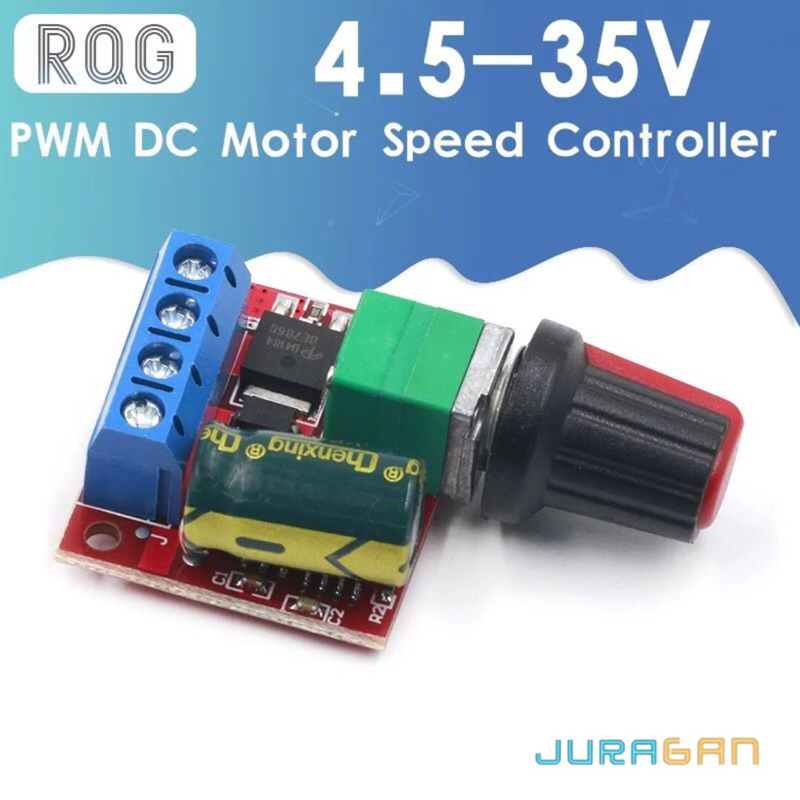 PWM DC MOTOR SPEED CONTROLLER MINI PENGATUR KECEPATAN PUTARAN DC