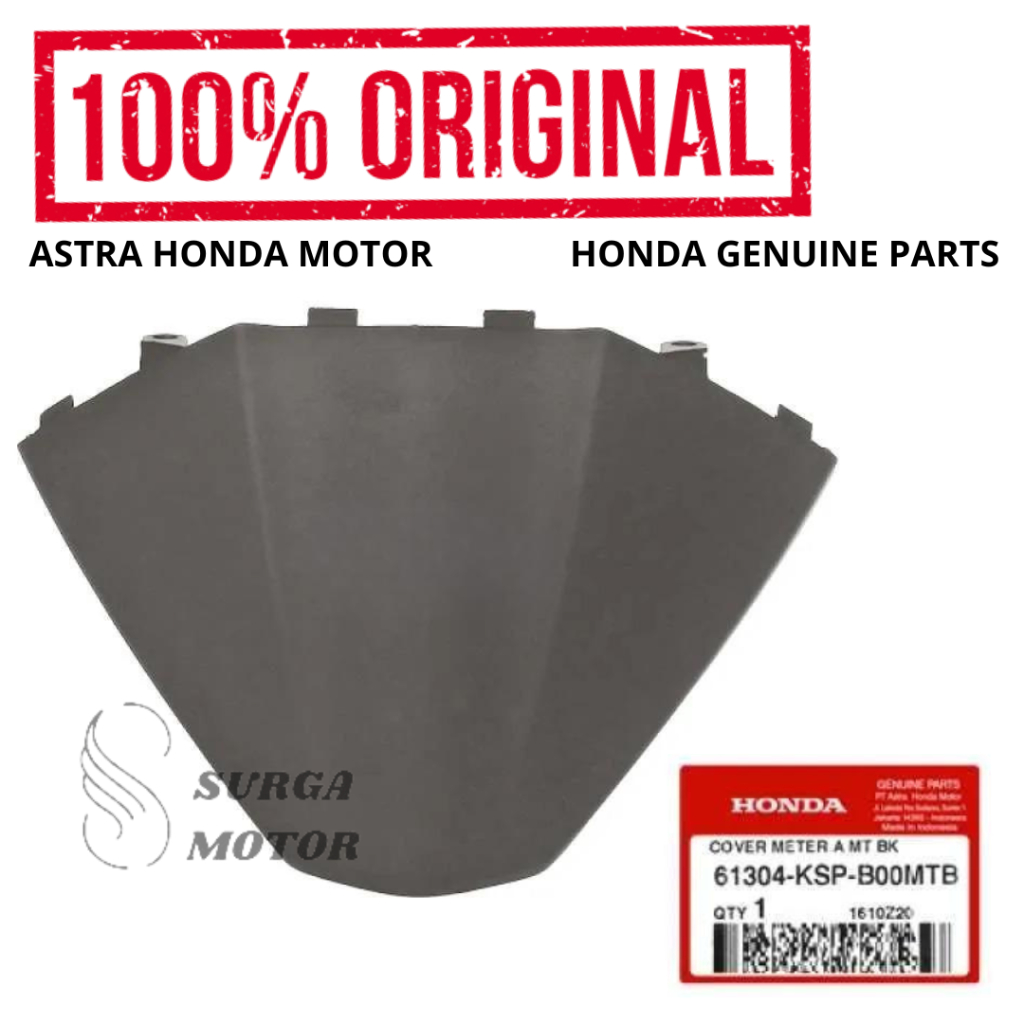 Visor Cover Tutup Speedo Meter New Megapro Monoshock Hitam Original Honda AHM 61304-KSP-B00MTB Case 