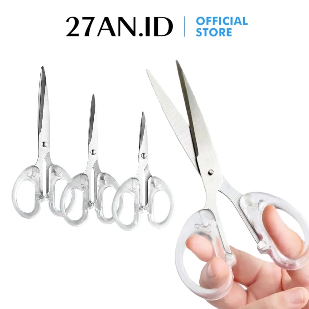 

( 27AN.ID ) Gunting kertas transparan H562 Gunting Kertas Aesthetic Transparan Scissors Scrapbook