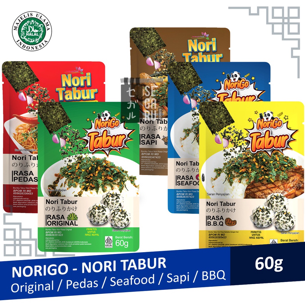 

71 NORIGO Nori Tabur | Abon Nori | Rumput Laut Panggang 60g 49