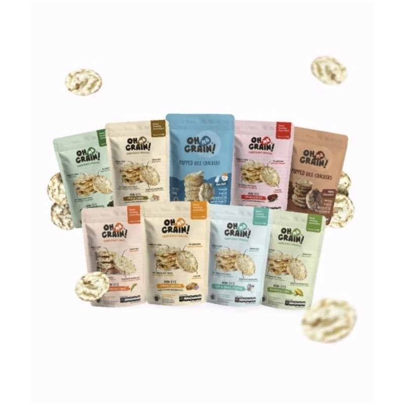 

Oh Ma Grain !! Rice Crackers Snack 50 Gram | All Variant