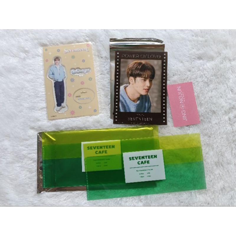 (Sealed) seventeen acrylic stand akrilik hanabi scoups pol power of love mingyu pola polaroid trans 