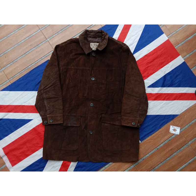 LL BEAN SUEDE LEATHER JACKET