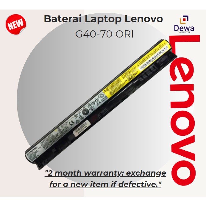 Baterai laptop lenovo g40 70 original batere