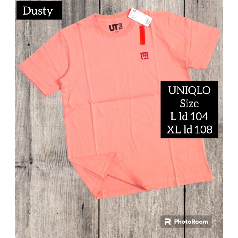 Kaos pendek UNIQLO dewasa Polos unisex[Logo bordir]