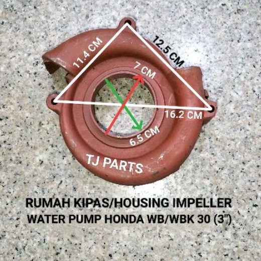 HOUSING IMPELLER/RUMAH IMPELLER/CASING COVER/HOUSING IMPELLER MESIN POMPA ALKON HONDA WB 30/WBK 30