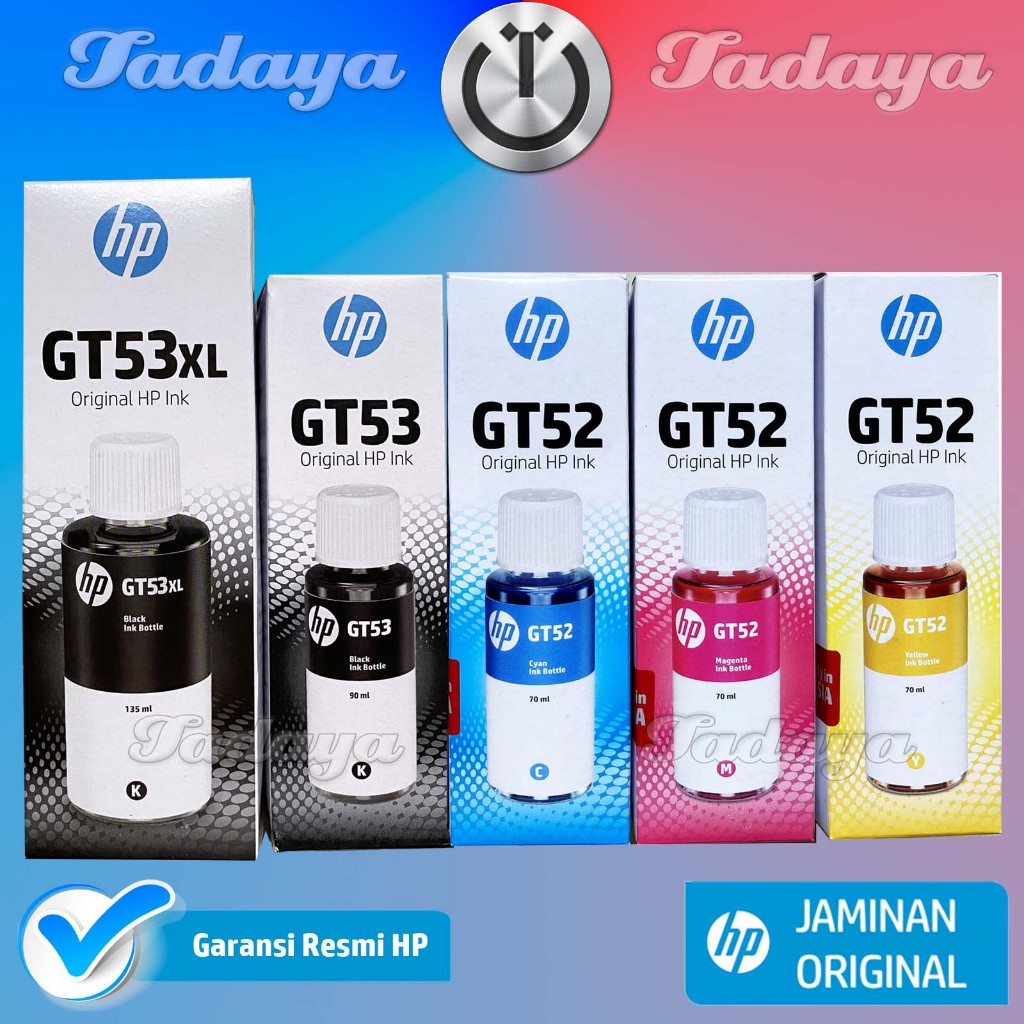 Tinta HP GT53XL GT53 GT52 Original Box