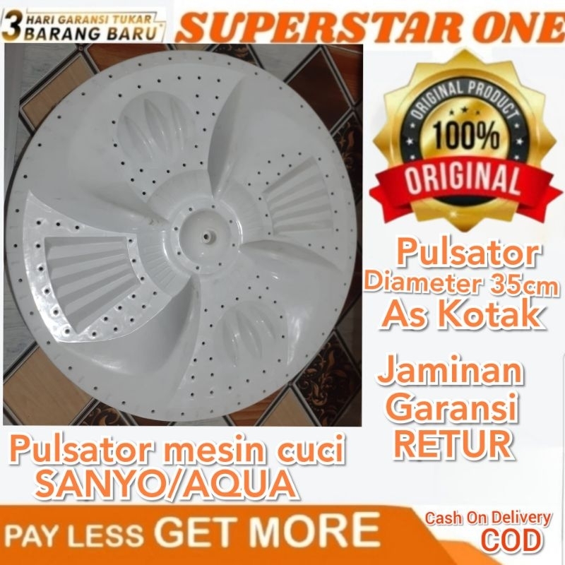 PULSATOR MESIN CUCI SANYO/AQUA DIAMETER PULSATOR 35CM AS KOTAK