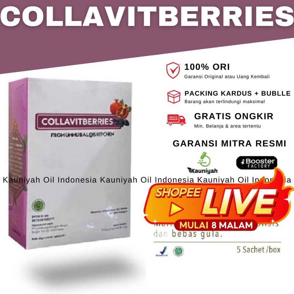 

!!WHL Colla vit berries Collavitberries Collavit berries minuman kolagen by ummubalqis 1 box isi 5 Sachet Terlaris