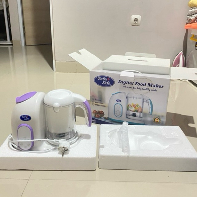 [PRELOVED] Baby Safe Digital Food Maker Steamer and Food Processor PURPLE Edition