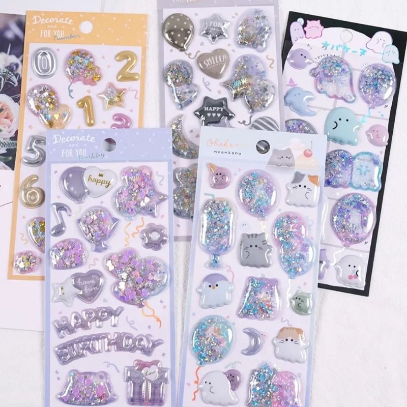 

Baloon puffy sticker 3D shaker