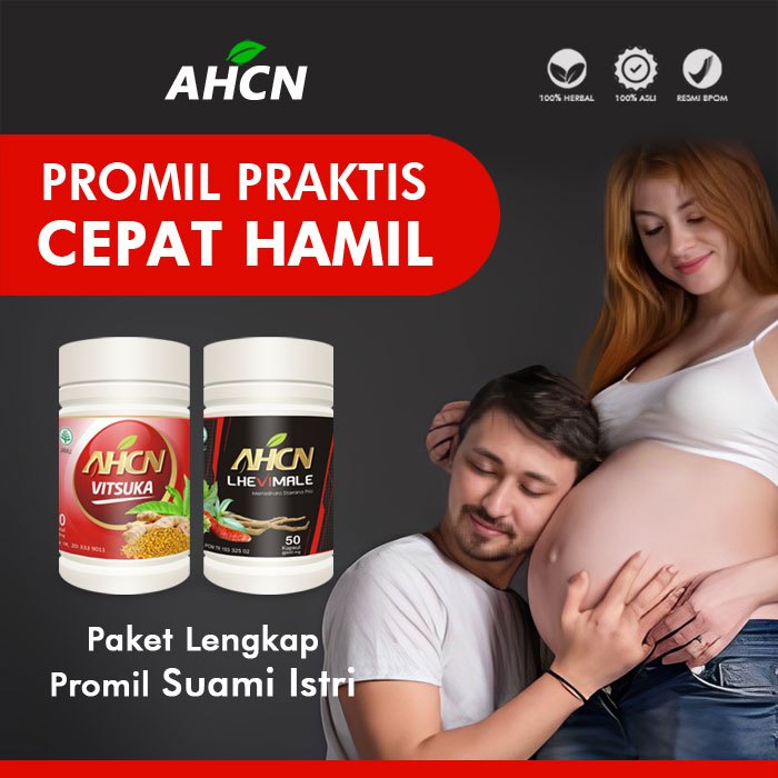 BISA BELI SATUAN - AHCN Lhevimale Penyubur sperma Pria - AHCN Vitsuka Penyubur Kandungan Wanita - Ob