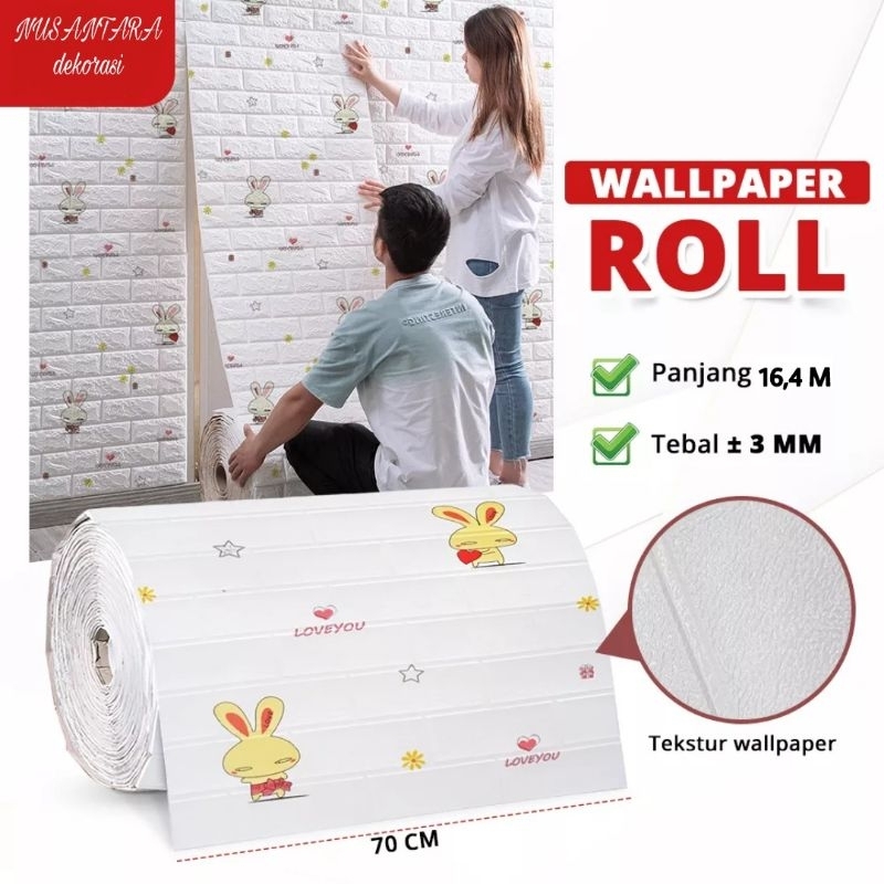 WALLPAPER MOTIF ANAK MOTIF BATIK MOTIF BATA MOTIF KAWUNG foam pe timbul aman untuk bayi