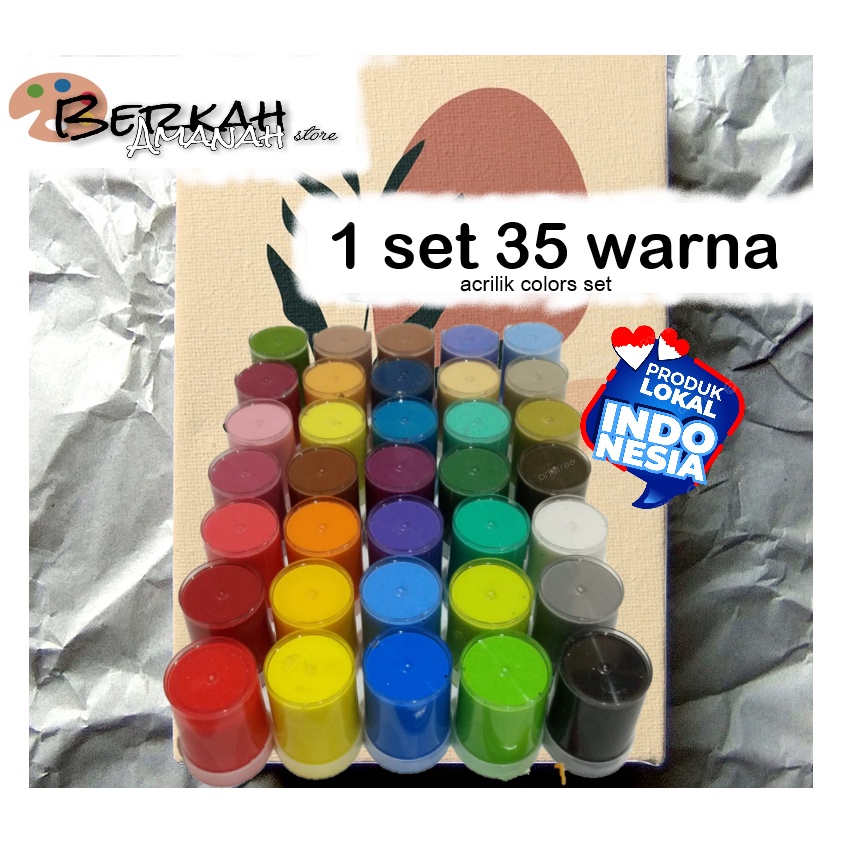 

34 1set 35 warna/cat acrilik set Grosir