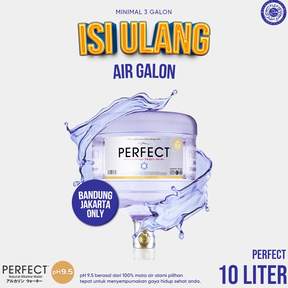 

6AH Isi Ulang Air Galon Perfect Alkaline Pasti Murah