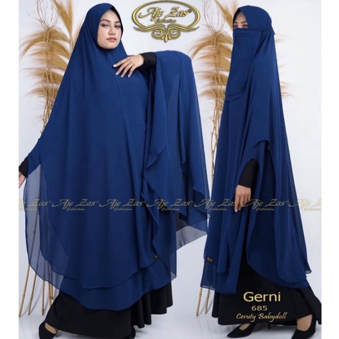 KODE TYO410 khimar jumbo /Aje zas /khimar gerni ori aje zas /bergo jumbo ceruty babydoll /khimar jum