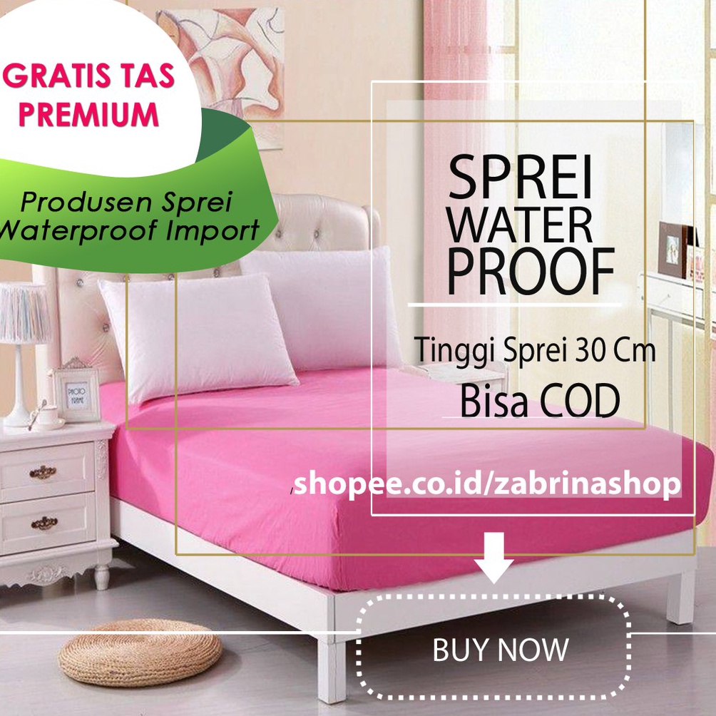 Sprei waterproof sprei anti ompol Asli Bahan Korea murah 81