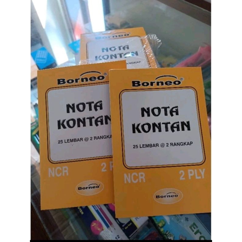 

Nota Kontan 25lembar 2ply NCR merk Borneo