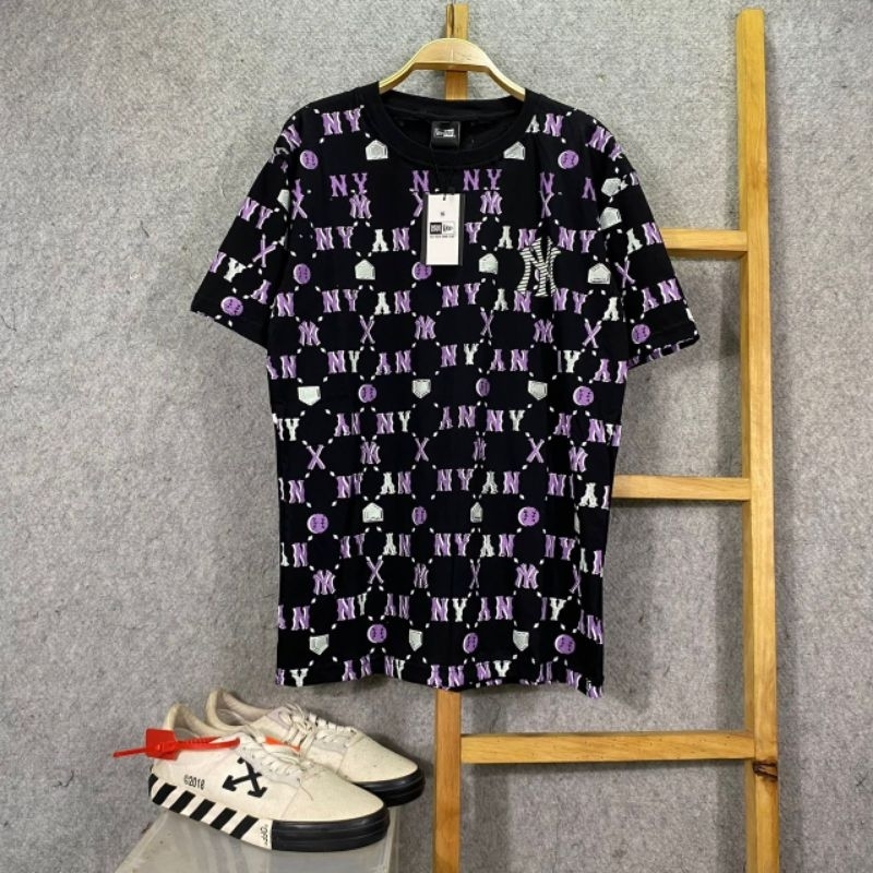 {N,Y} KAOS DISTRO PRIA WANITA MLB NEW ERA FULL PRINT BORDIR PREMIUM T SHIRT LENGAN PENDEK BAJU ATASA