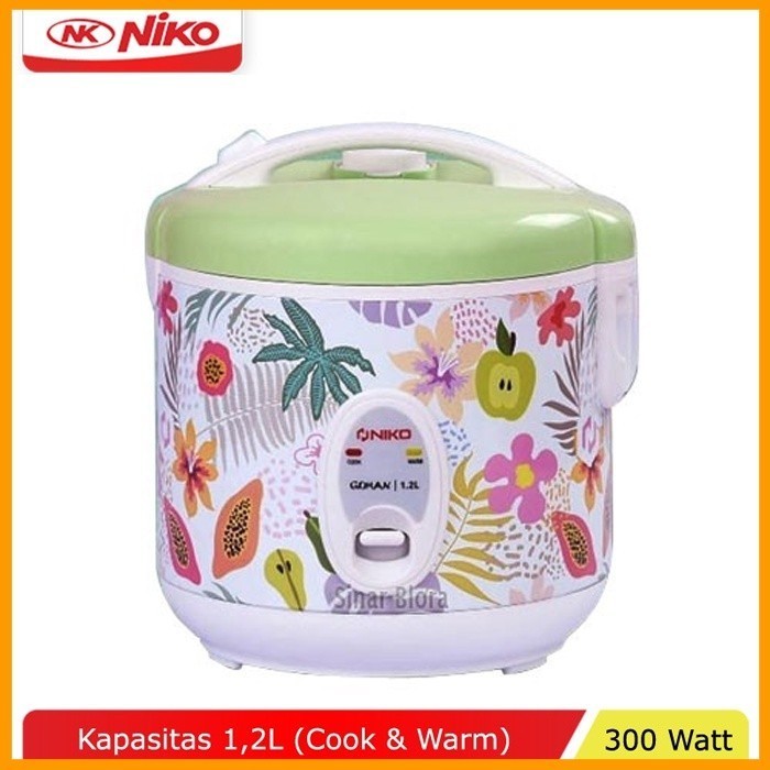 Niko Rice Cooker Kecil 1.2 L Gohan Magic Com Niko Culture Dan Tropical