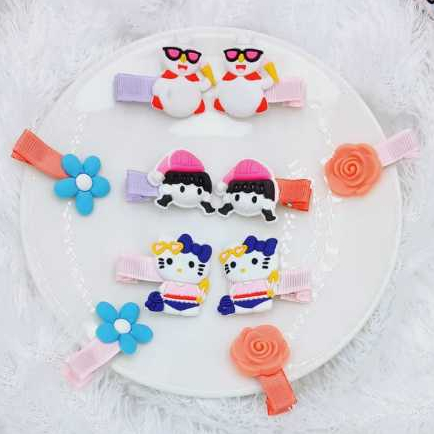 10 PCS JEPIT RAMBUT ANAK LUCU/ JEPITAN RAMBUT ANAK LUCU MIX KARAKTER