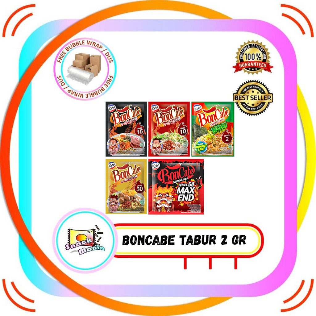 

KOBE BonCabe Original Sachet 2.5 gr Sambal Tabur