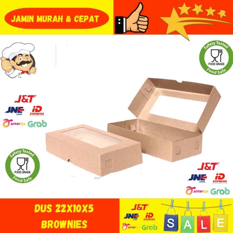 

Dus 22x10x5 | Dus brownies | Dus snack | Dus kraft