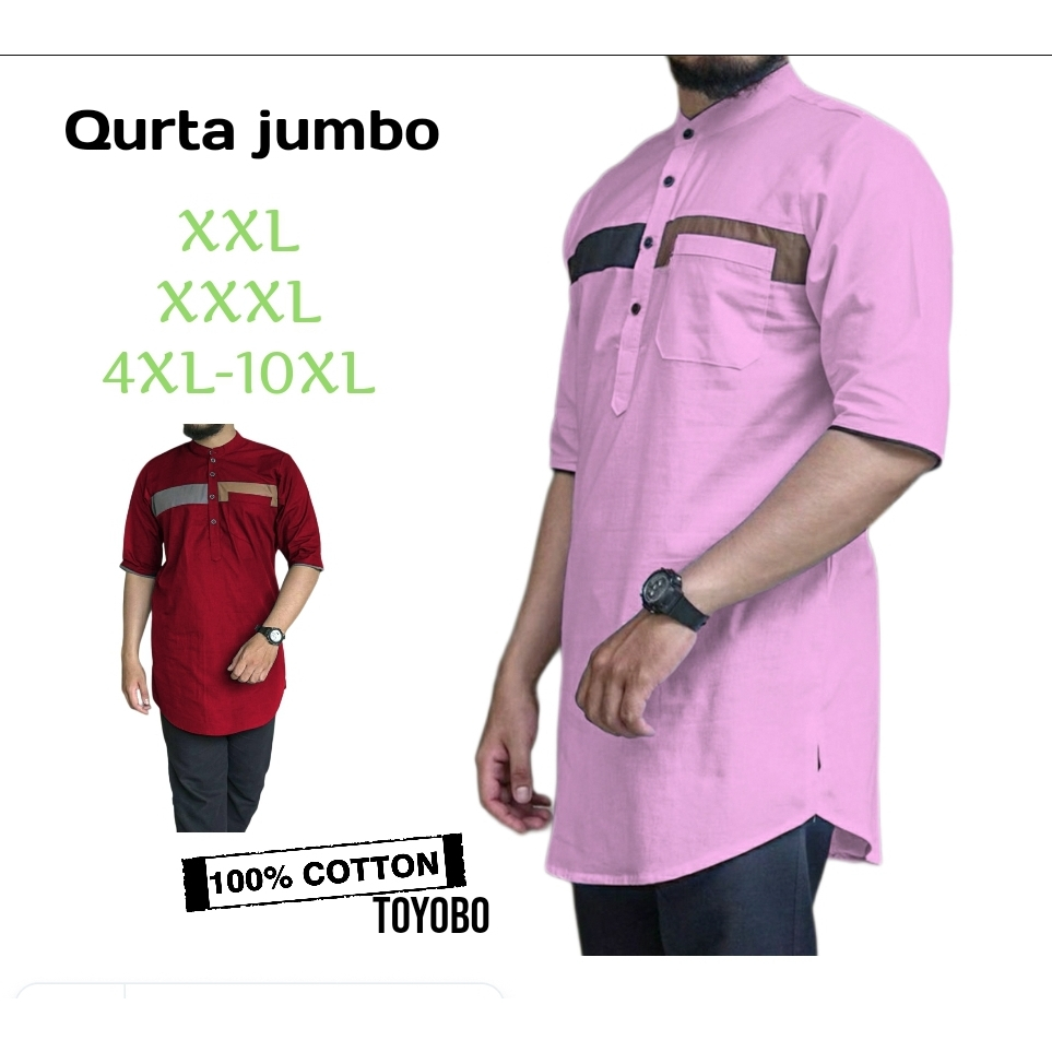 BAJU KOKO MADINAH TERBARU UKURAN SUPER GEDE MUAT BB 135KG MULAI DARI S sd 12XL