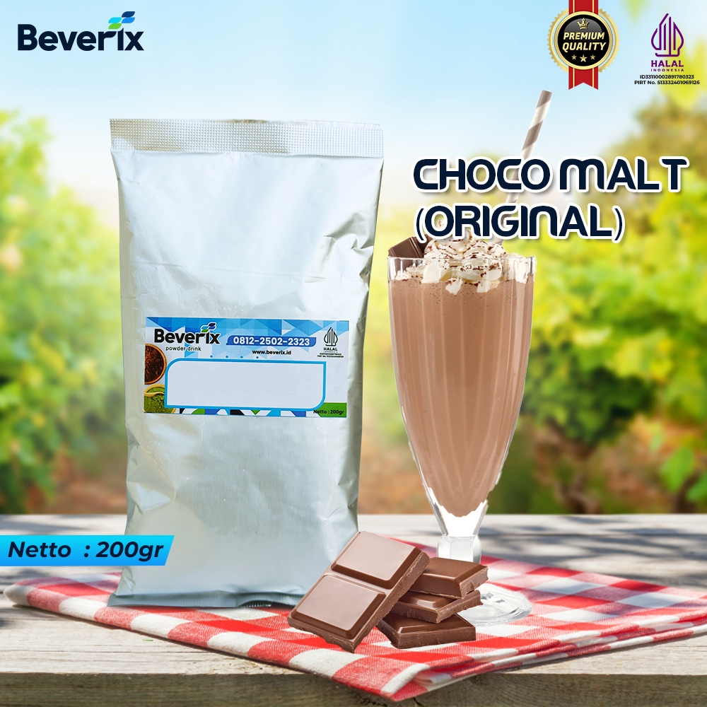 

Bubuk Minuman Es Coklat Original Malt Milo Premium Beverix Powder Drink Kemasan 200 gram