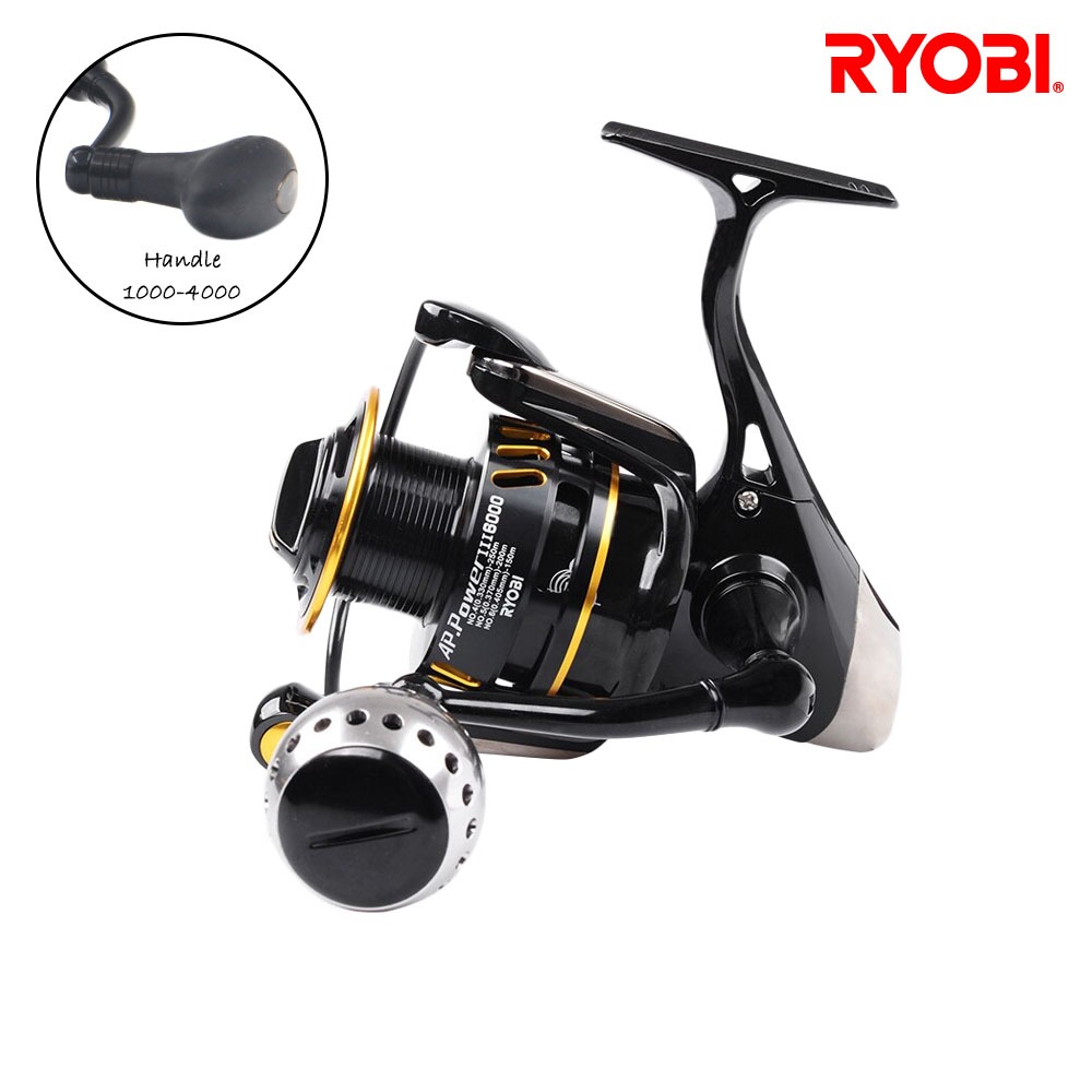 Ryobi AP Power III Full Metal Body And Spool Fishing Reel Spining Laut