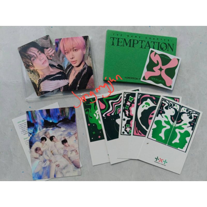 (BACA DESKRIPSI) Set TXT album the name chapter temptation weverse ver yeonjun taehyun soobin huenin