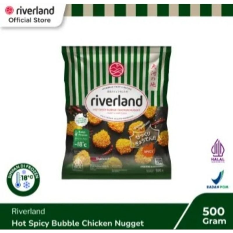 

Riverland Naget Ayam Crispy Pedas / Hot Spicy Buble Chicken Nugget 500gr