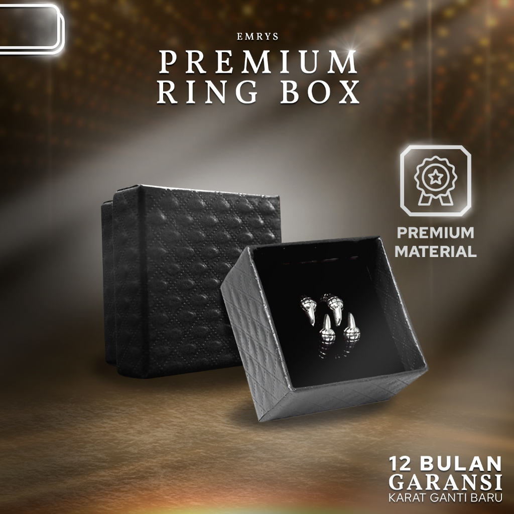 Emrys PREMIUM RING BOX Original Kotak Cincin