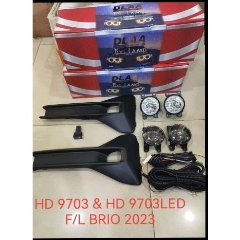 FOGLAMP BRIO 2023 DLAA LED FOGLAMP BRIO 2023 DLAA BIASA LAMPU KABUT HONDA BRIO 2023 LED DAN BIASA