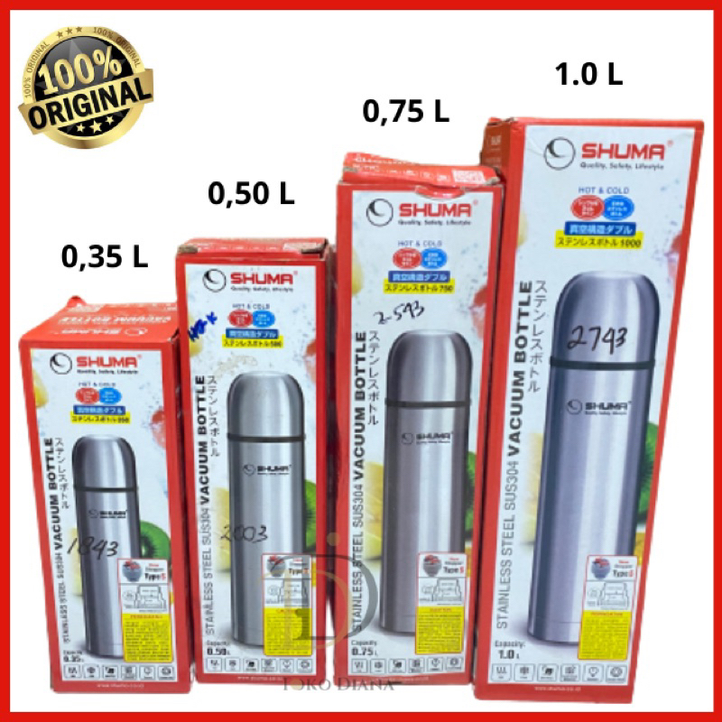 Termos Air panas shuma vacuum bottle high quality-produk original/Botol thermos shuma/termos shuma s