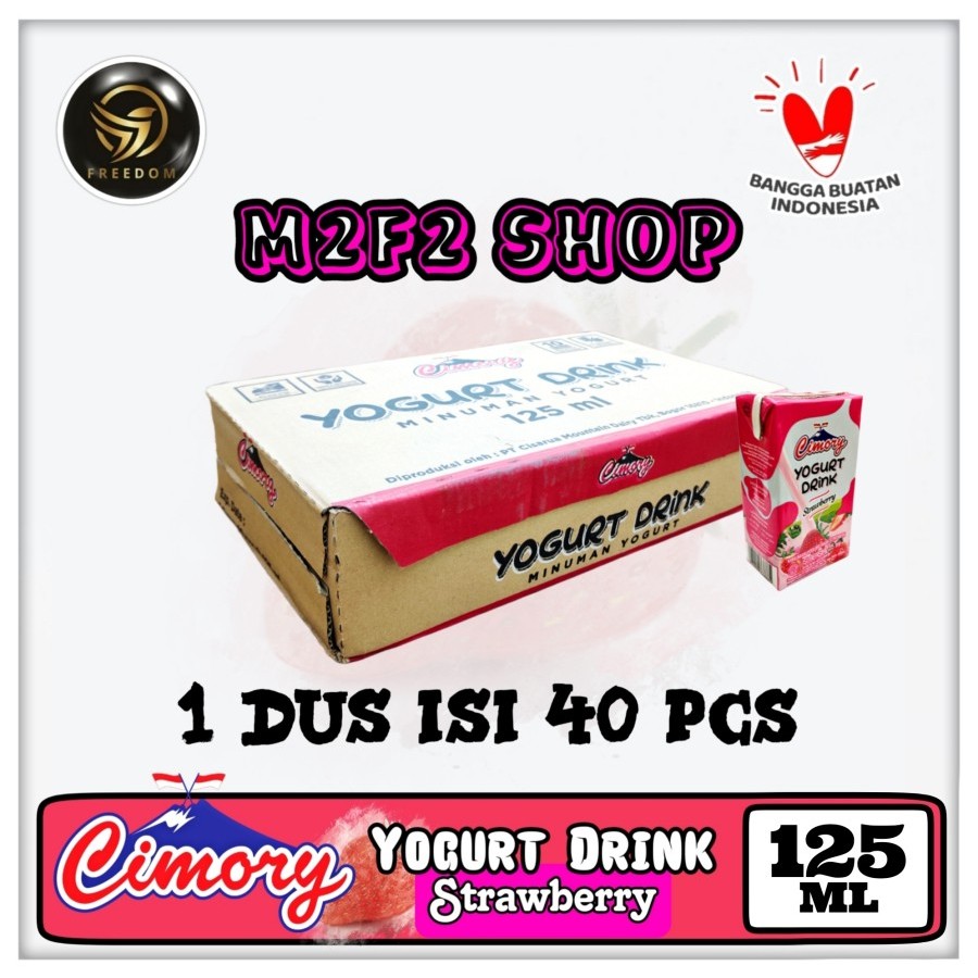 

Yogurt Cimory Drink Kotak UHT Strawberry | Stroberi - 125 ml (Kemasan Karton)