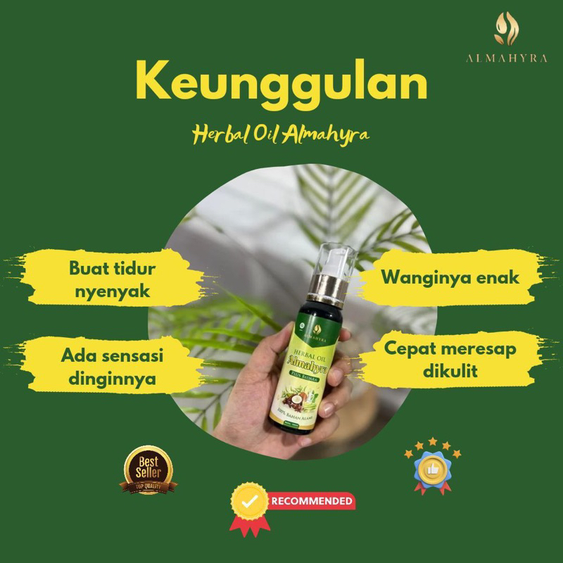 HERBAL OIL ALMAHYRA PLUS BIDARA / MINYAK URUT SERBA GUNA
