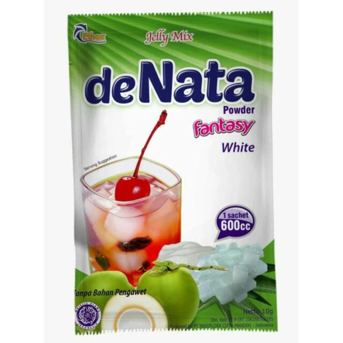 

[ Ecer ] Jelly Denata White 10gr Sachet / Serbuk Jelly / Jelly Denata Sachet / jeli kopyor rasa kelapa