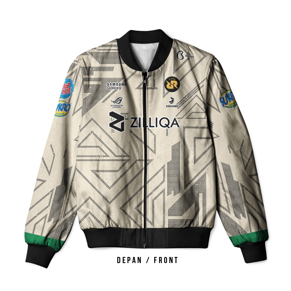 Asisa - Jaket Bomber RRQ NEW JERSEY 2023 Pria & Wanita Dewasa | Printing Sublime